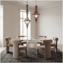 Venini, Art Light, Doge chandelier, amethyst