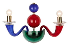 Venini, Art Light, Gio Ponti wall sconce, multicolor