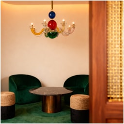 Venini, Art Light, Gio Ponti chandelier, multicolor