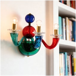 Venini, Art Light, Gio Ponti wall sconce, multicolor