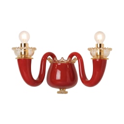 Venini, Art Light, Gio Ponti wall sconce, coral