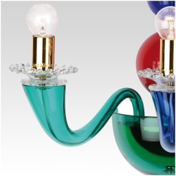 Venini, Art Light, Gio Ponti wall sconce, multicolor