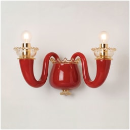 Venini, Art Light, Gio Ponti wall sconce, coral