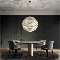 Venini, Art Light, Poliedri sfera chandelier