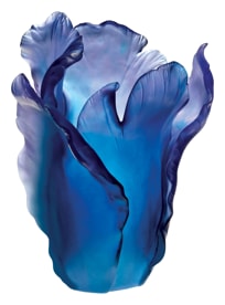 Daum, Tulipe vases, Blue vase
