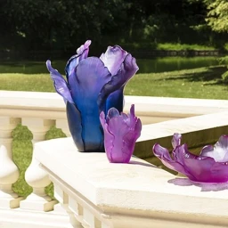 Daum, Tulipe vases, Blue vase - photo 3
