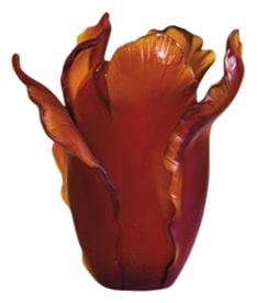 Daum, Tulipe vases, Dark amber vase