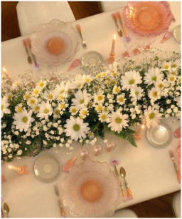 Daum, Or d'Abeille, Floral sculpted candle