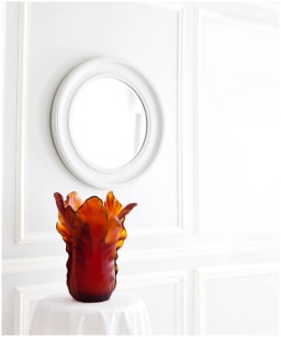 Daum, Tulipe vases, Dark amber magnum vase