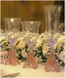 Daum, Or d'Abeille Tableware, Set of 2 champagne flutes