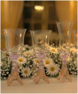 Daum, Or d'Abeille Tableware, Set of 6 water glasses