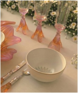 Daum, Or d'Abeille Tableware, Set of 6 water glasses