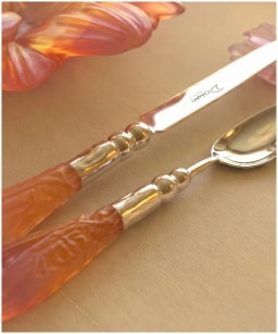 Daum, Or d'Abeille Tableware, Set of 2 coffee spoons