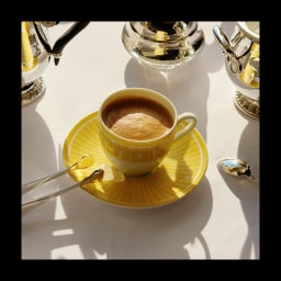 Christofle, Malmaison Riviera, Espresso cup and saucer