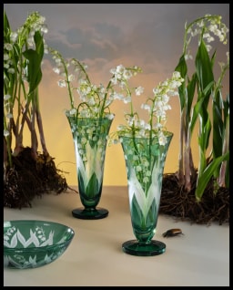 Artel, Lily of the Valley, Vase, sage