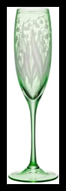 Artel, Lily of the Valley, Wine flute, peridot