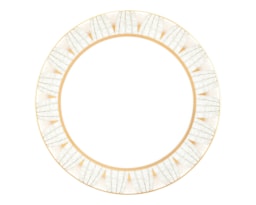 Daum, Or d'Abeille Tableware, Set of 2 dinner plates