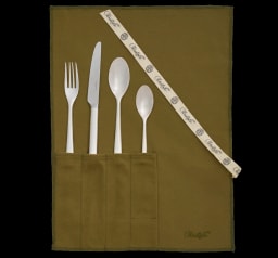Christofle, Mood cutlery, silver plated, La trousse, individual cutlery set, 4 pieces