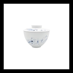 Jaune de Chrome, Blue Impression, Asian tea cup lid
