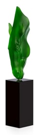 Lalique, Still water by Nic Fiddian Green, Limited edition sculpture, green