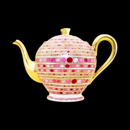 Robert Haviland & C. Parlon Syracuse Fuschia Essential set for 6 persons