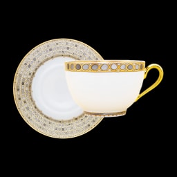 Robert Haviland & C. Parlon Syracuse Taupe Breakfast set for 6 persons