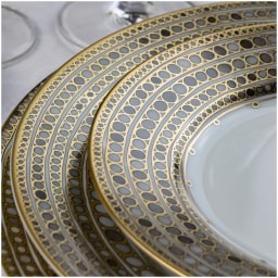 Robert Haviland & C. Parlon, Syracuse Taupe, Grand dining set for 8 persons