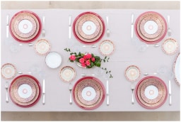Robert Haviland & C. Parlon, Syracuse Fuschia, Dinner set for 6 persons