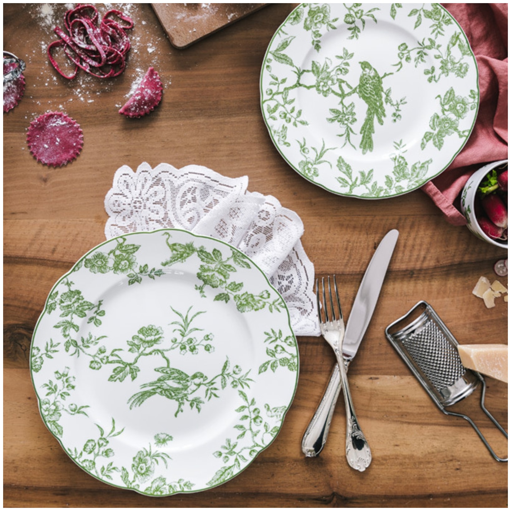Bernardaud, Albertine, Breakfast set for 6 persons
