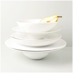 J.L Coquet, Hémisphère White Satin, Grand dining set for 8 persons