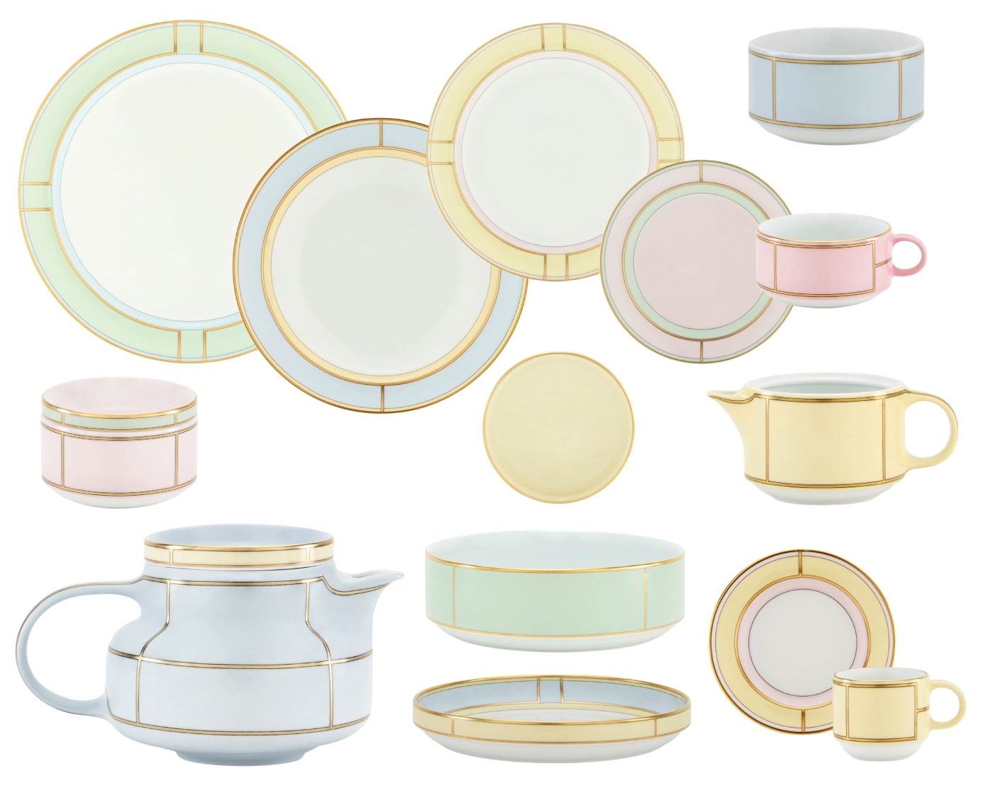 Ginori 1735 Diva, Dinner set for 6 persons