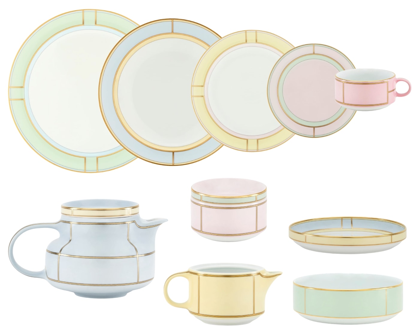 Ginori 1735 Diva, Essential set for 6 persons