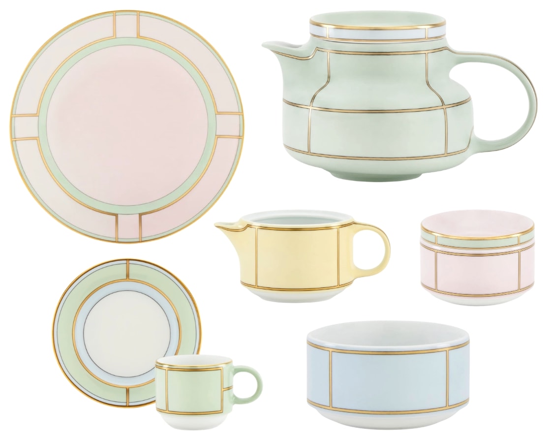 Ginori 1735 Diva, Breakfast set for 6 persons