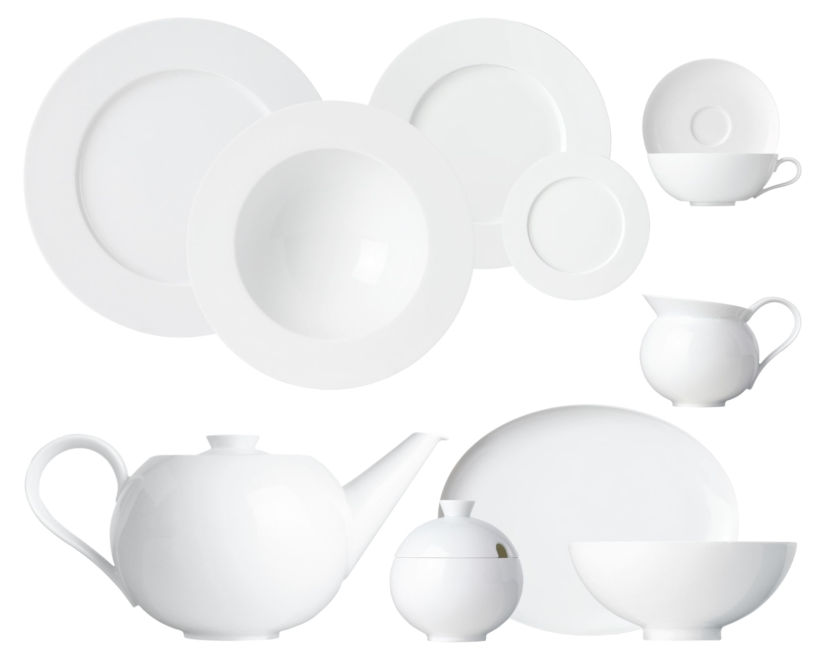 Sieger by Fürstenberg My China White, Essential set for 6 persons