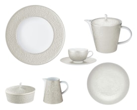 Raynaud, Minéral irisé Pearl Grey, Breakfast set for 6 persons