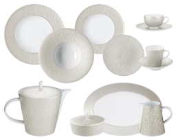 Raynaud, Minéral irisé Pearl Grey, Essential set for 6 persons