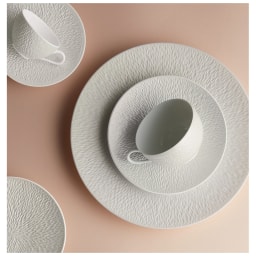Raynaud, Minéral irisé Pearl Grey, Essential set for 6 persons