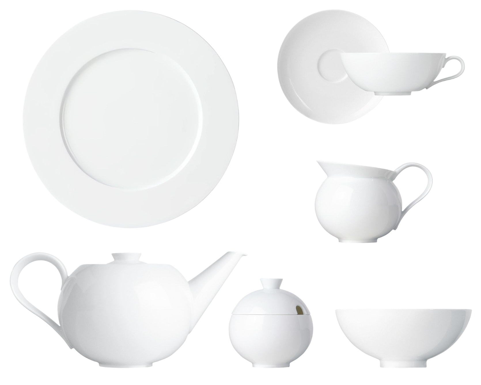 Sieger by Fürstenberg My China White, Breakfast set for 6 persons