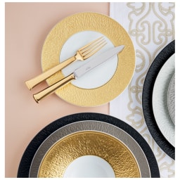 Raynaud, Minéral gold, Breakfast set for 6 persons