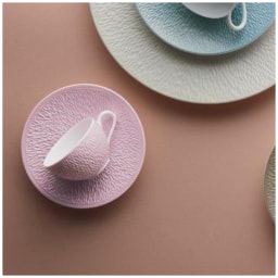 Raynaud, Minéral irisé Pearl Grey, Breakfast set for 6 persons
