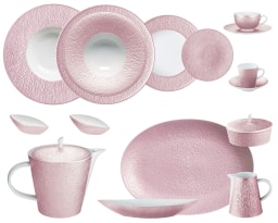Raynaud, Minéral irisé Nacre, Dinner set for 6 persons
