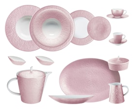 Raynaud, Minéral irisé Nacre, Dinner set for 6 persons