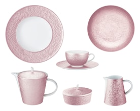 Raynaud, Minéral irisé Nacre, Breakfast set for 6 persons