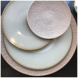 Raynaud, Minéral irisé Nacre, Dinner set for 6 persons