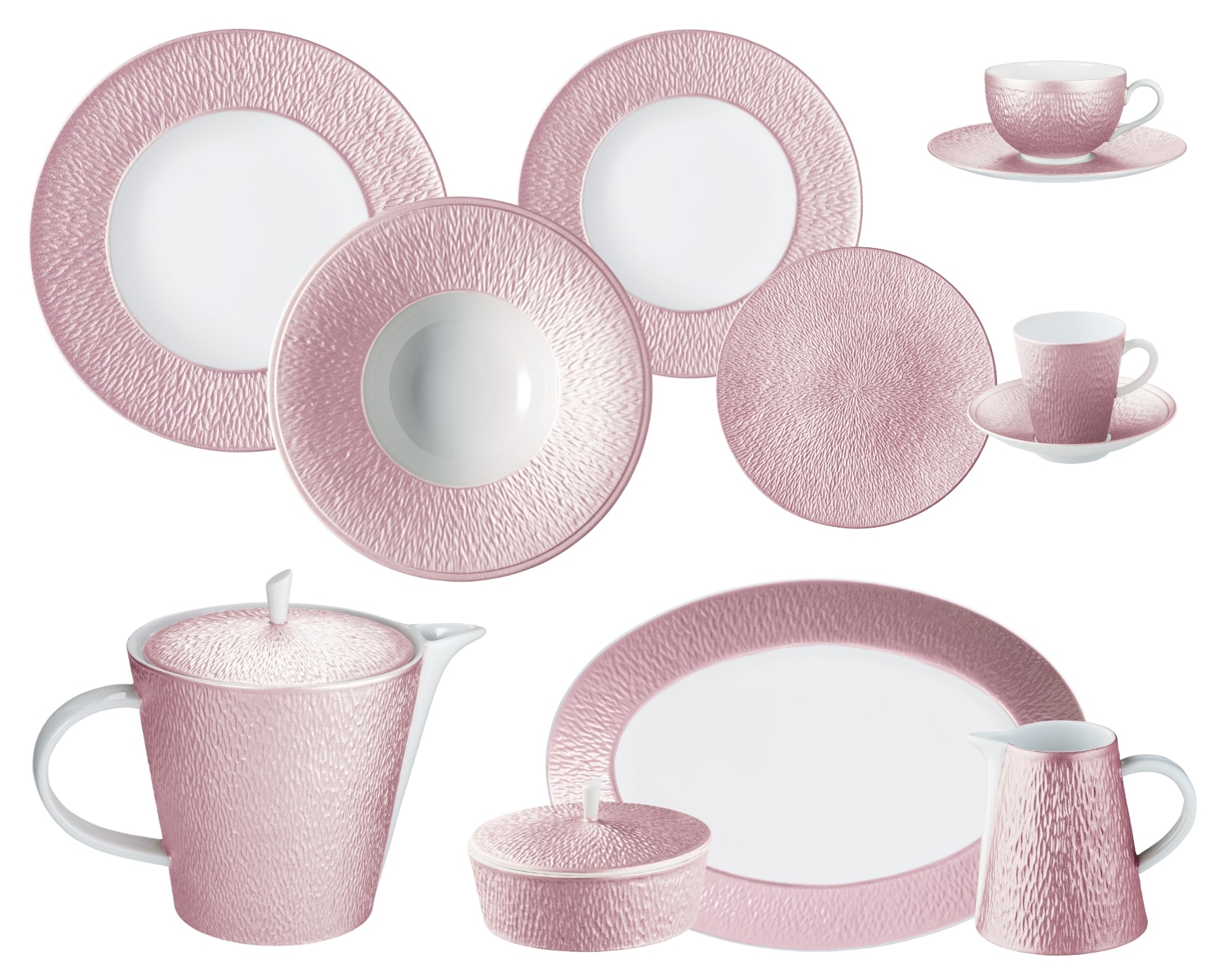 Raynaud, Minéral irisé Nacre, Essential set for 6 persons
