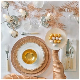 Raynaud, Minéral irisé Nacre, Breakfast set for 6 persons