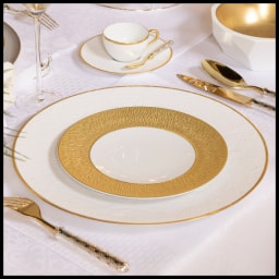 Raynaud, Minéral gold, Breakfast set for 6 persons