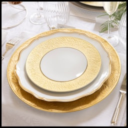 Raynaud, Minéral gold, Dinner set for 6 persons