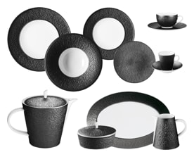 Raynaud, Minéral irisé Black, Essential set for 6 persons