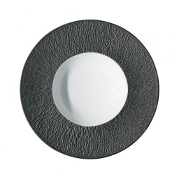 Raynaud, Minéral irisé Black, Deep plate with rim, large